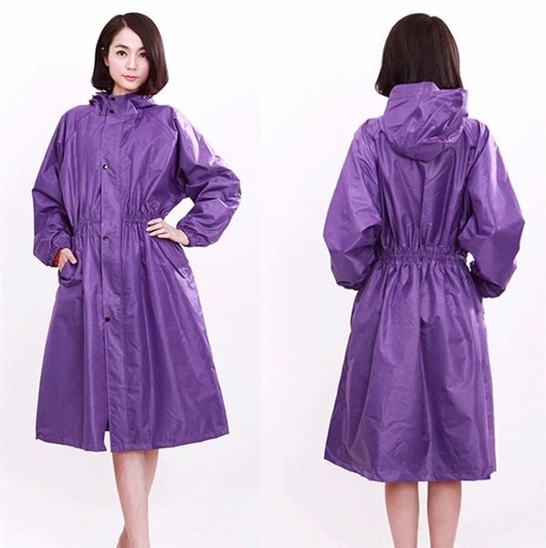 

jzm9r mid-length isolation women's high-end double-layer breathable new women's mid-length isolation high-end conjoined raincoat f, Red;brown