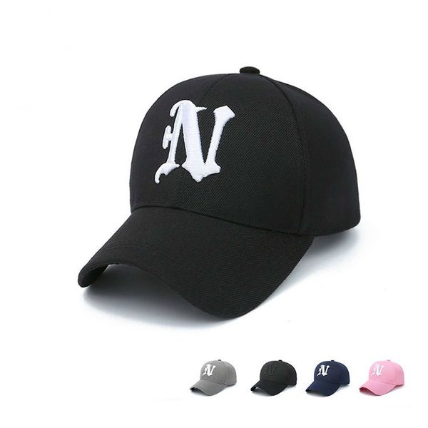 

2020 baseball hat men women n embroidery letter mesh caps summer dad breathable snapback cap outdoor gorras bone hats, Black;white