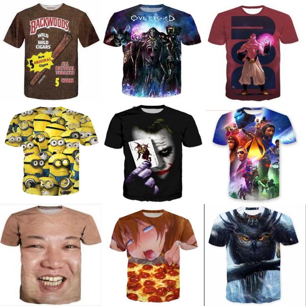 

3d t sirts ot t-sirt men women 3d t sirt digital print mecanical gears eyes t-sirt plus size summer tees#827, White;black