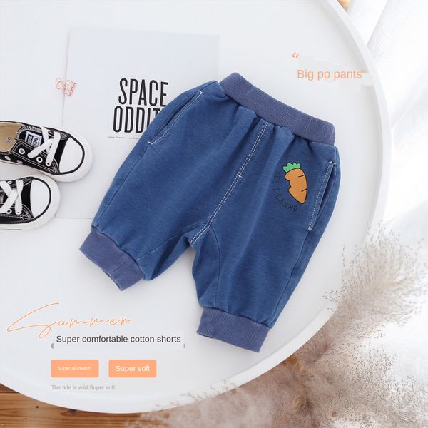 

8tnmp младенец capri лето 2020 ребенка больших pp брюк мужских и джинсовых наружных брюки детских небольших детской модной ek094 брюки и тр, Blue