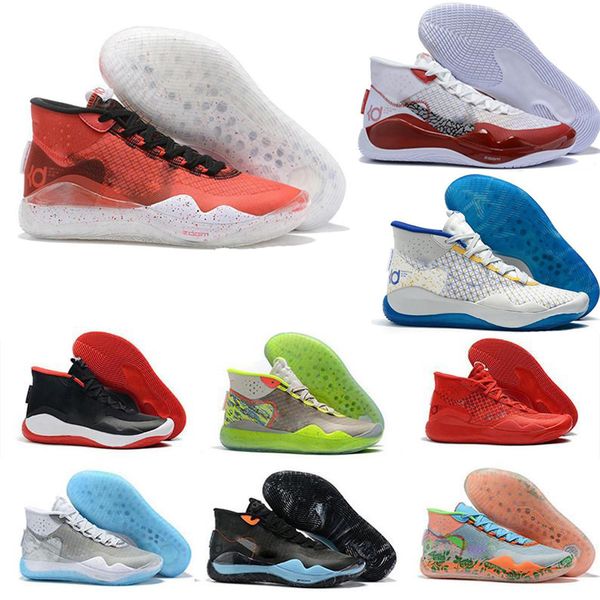 

2020 new kd 12 ep mammary cancer eybl metallic gold royal kevin durant xii womens mens basketball shoes running sports sneakers size 40-46