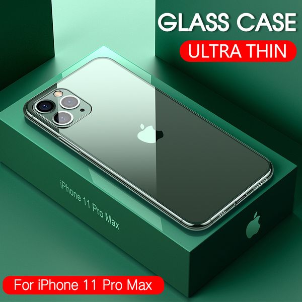 

tempered glass case for iphone 11 pro max transparent luxury protective glass case for iphone 7 8 cover for iphone x xr xs max