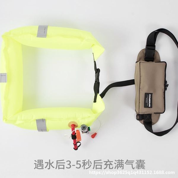 

большой надувной спасательный ancy работает мешок портативный портативный взрослый ремень автомат рыбалка жизнь надувной спасательный жилет