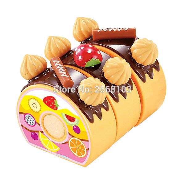 

75pcs cut день рождения торт игрушки установить кухня фрукты дети притворитесь play питание раннее обучающие игрушки классические подарки дл
