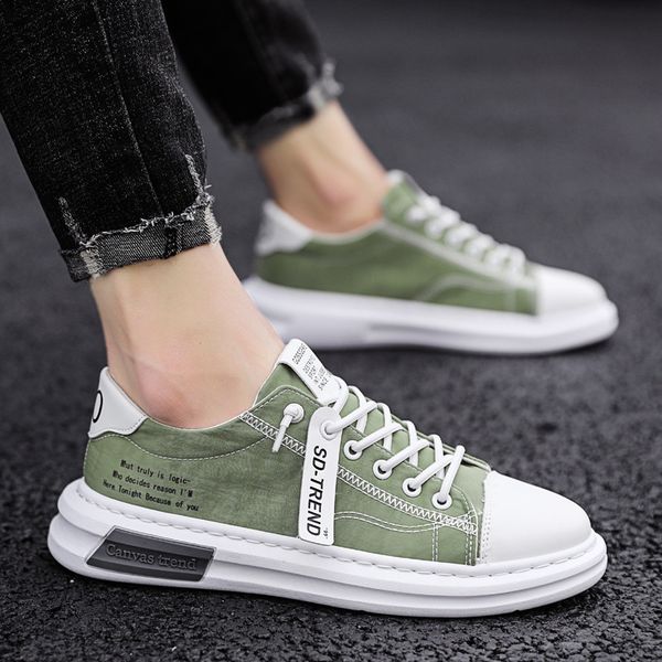 

canvas shoes men's korean style trendy student casual sports shoes men's cloth 2020 new summer breathable trendy, Black