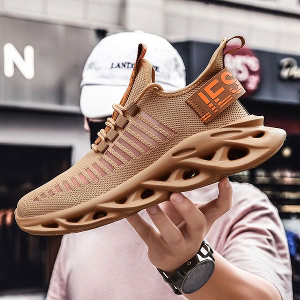 

rommedal men lightweight blade running shoes shockproof lack up breathable male sneakers height increase walking gym shoes man