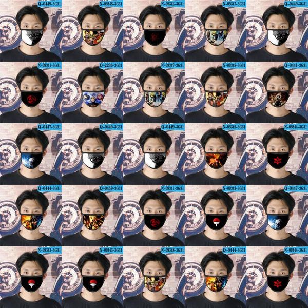 

naruto aff cubrebocas designer tapabocas reusable face mask for mens cartoon face mask 14 naruto aff myhome001 prrtn, Black