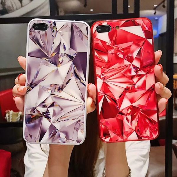 

suitable for iphone xsmax diamond grain tempered glass anti-fall mobile phone case