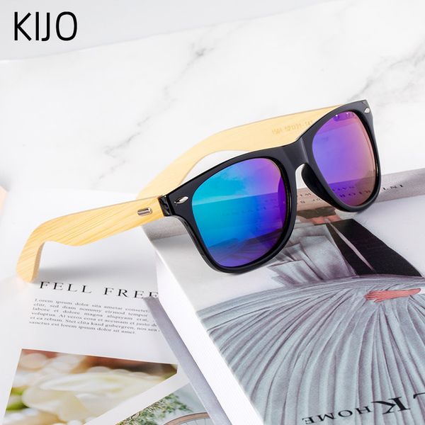 

handmade square slub sunglasses 14 color wooden men's and women's mirror sunglasses retro male, White;black