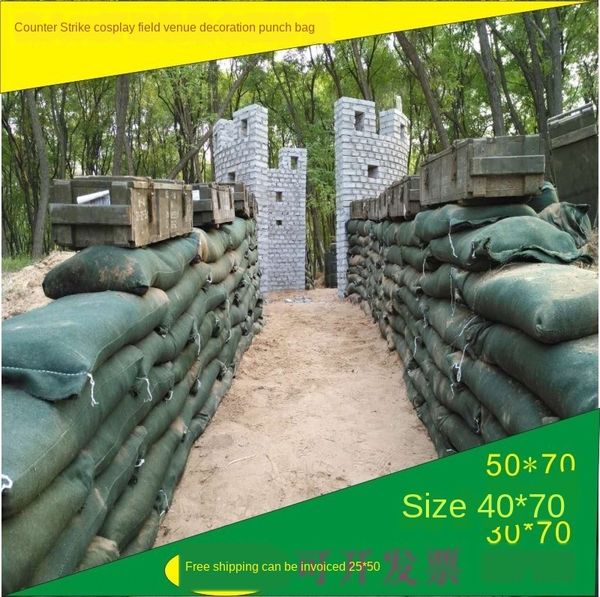 

special 4*4 anti-corrosion sandbag for flood control and flood control live canvas prop canvas cs field layout video props sandbag