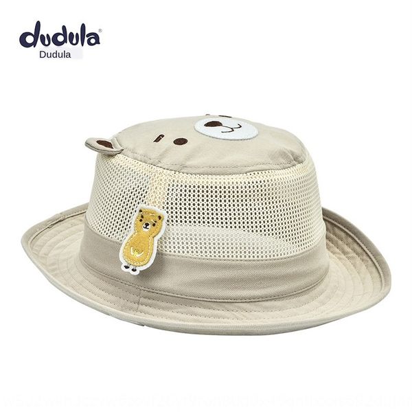 

dudu bar children's children's summer new boy's baby shade protection girl's western sun sun hat cowboy mesh tide basin, Blue;gray