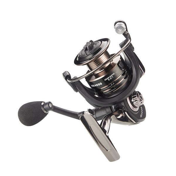 

trolling wheel pesca spinning fishing reels metal coil 12+1 bb 2000-7000 series 5.0:1 spinning reel boat rock fishing wheel reel