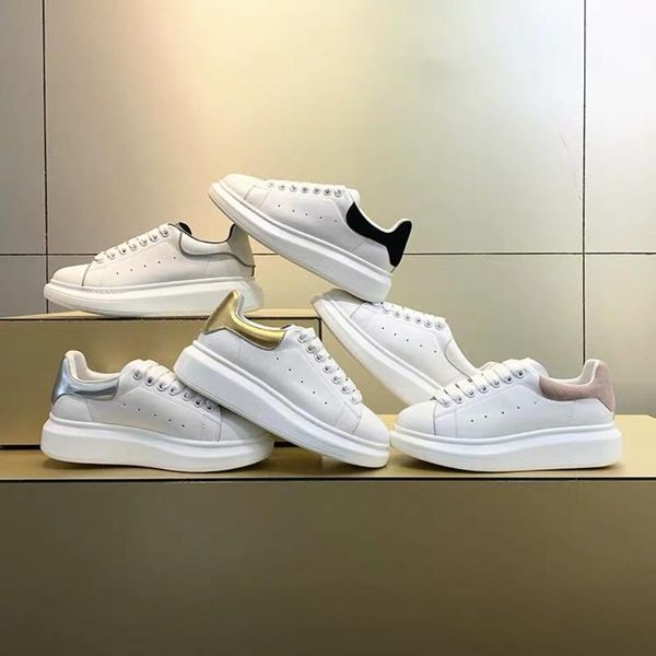 

new fashion spring autumn genuine leather flats shoes women white casual shoes leisure lace-up platform single 34-42, Black
