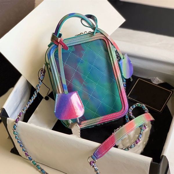 

the new 2020 lady's transparent one-shoulder bag 7a high-end quality mainstream pink gradient ice cream color fashion atmosphere