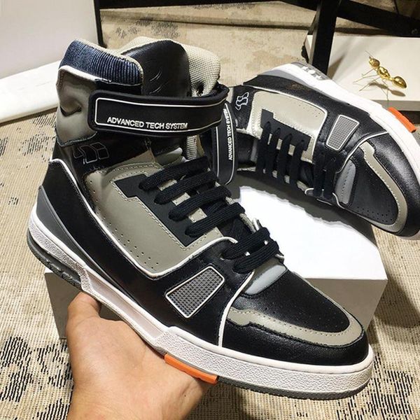 

fashion classic trainer sneaker boot men 's shoes comfortable outdoor walking casual shoes sports lace -up men shoes chaussures pour h, Black