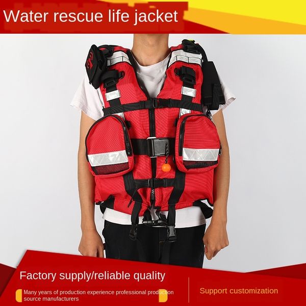 

water life jacket rescue large buoyancy heavy torrent flood vest rescue vest fire control flood control printing