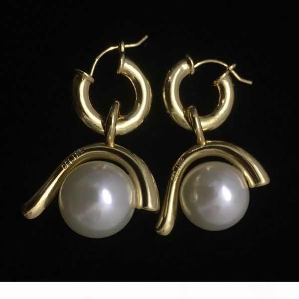 

2019 new women's earring goddess essential charming elegant hanging beads and earrings can be worn separatelyat, Golden;silver