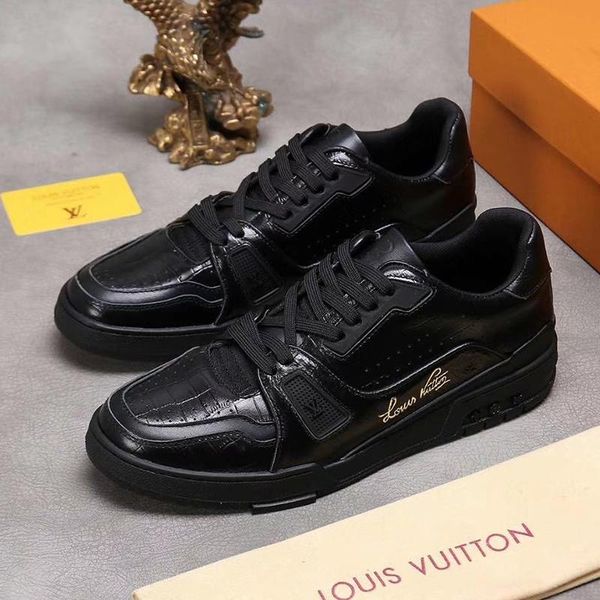 

new mens shoes luxury outdoor athletic mens shoes daily runner platform sneaker flat casual shoes for men chaussures pour hommes luxury desi, Black