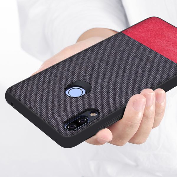 

for lenovo shockproof cloth fabric back cover silicone soft edge protect case for z6 pro s5 pro k5 pro mobile cases