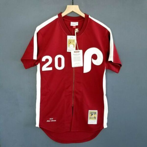 

100% stitched mike schmidt mitchell ness 79 phillies jersey size xs-5xl mens throwbacks basketball jerseys, Gray