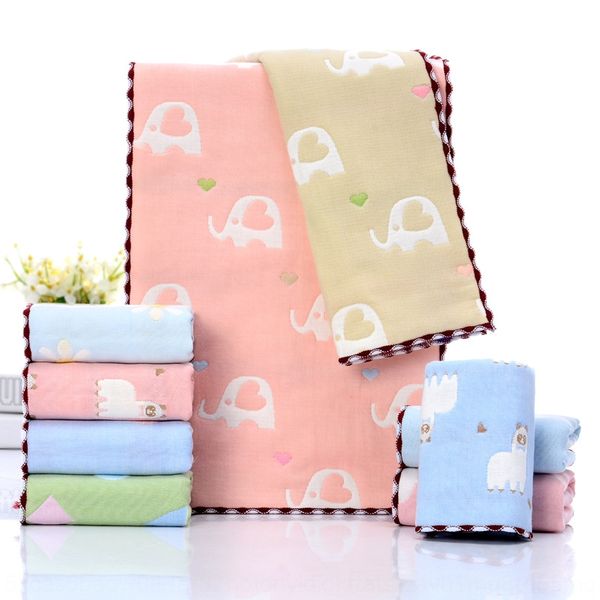 

fqkyo pure cotton six-layer gauze children's 25*50 face wash kindergarten pure cotton six-layer gauze children's 25*50 face wash t