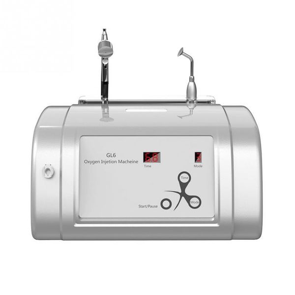 

wholesale 2 in 1 oxygen facial spray machine oxygen jet peel for acne removal skin rejuvenation for salon use, Black;white