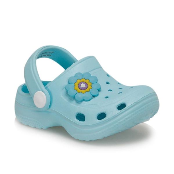 

flo pelen light blue male child slippers kinetix, Black;grey