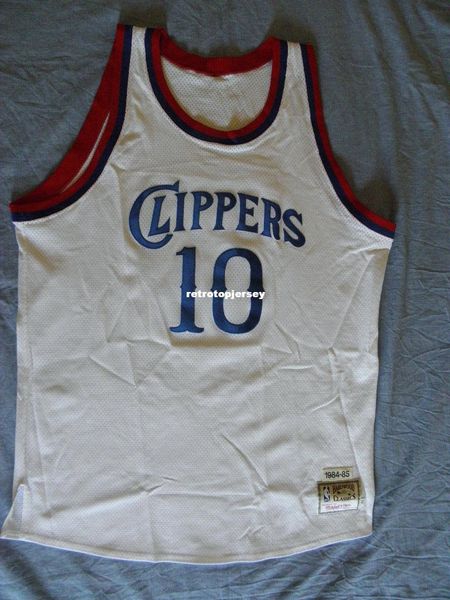 

mitchell ness &n #10 sewn norm nixon jersey usa mens vest size xs-6xl stitched basketball jerseys ncaa, Gray