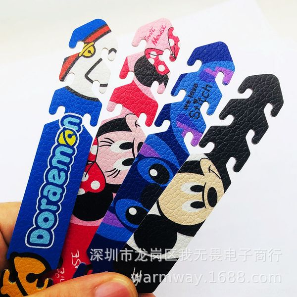 

nryrg cartoon theme painted double-layer leather mask cartoon theme packaging anti-tension decompression belt ear-artifact with packagi