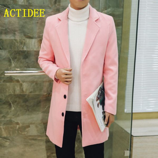 

2020 spring autumn winter british style long wool trench coat men single breasted men's jacket brand casual overcoat 5xl 4xl 3xl, Tan;black