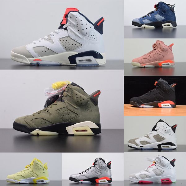 

Top quality Paris black infrared Sports Shoes Hare Washed Denim blue Jumpman 6s basketball shoes Oreo Tinker Green Sneakers Men trainers