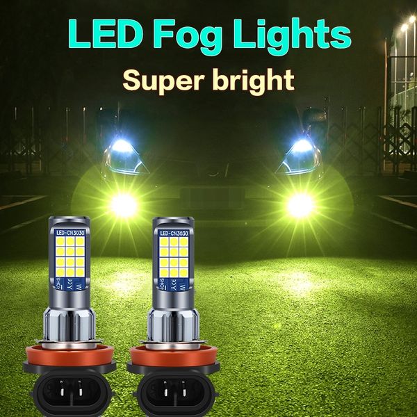 

1 piece 24led 3030smd h1 h3 led bulb h4 h7 h11 h8 super bright car fog lights 9005 9006 880 881 dc12v white driving day