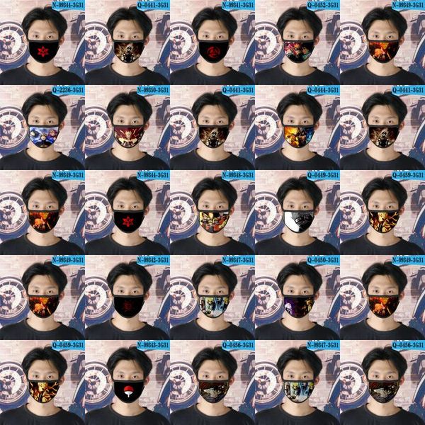 

naruto run cubrebocas designer tapabocas reusable face mask for homme cartoon face mask 06 naruto run vckot outlet2000, Black