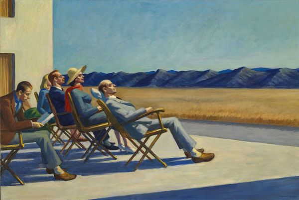 

edward hopper people in the sun home decor handpainted &hd print oil paintings on canvas wall art pictures 200802