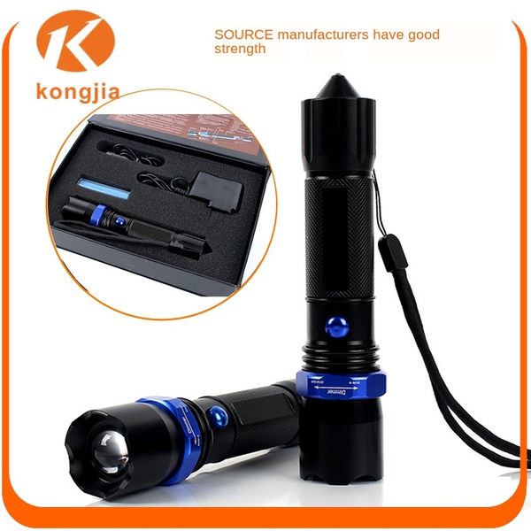 

светодиодный алюминиевый сплав увеличить сильный молоток безопасности вспышки открытого сильного света на больших расстояниях фонарика фонар