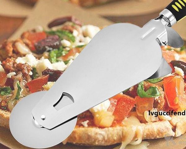 

factory direct stainless steel multi-function cuisine pizza shovel teppanyaki steak shovel hand cake tool pizza knife