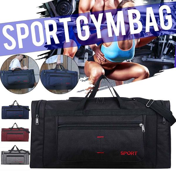 

large capacity nylon fitness gym yoga bag outdoor sports luggage bag travel handbag