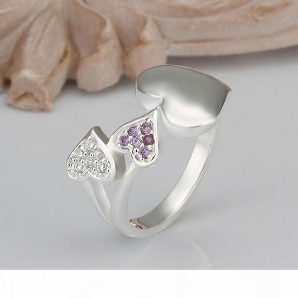 

r 10 pieces mixed style women 's gemstone sterling silver ring ,high grade burst models fashion 925 silver ring gtr54 online for, Golden;silver