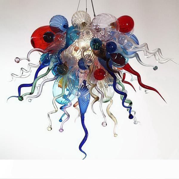 

ac led bulbs 110v 240v blown glass staircase europe style chandelier