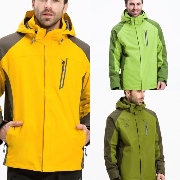 

men's and women's outdoor two-piece fishing skiing clothing jacket jacket and mountaineering clothes 1772, Blue;black