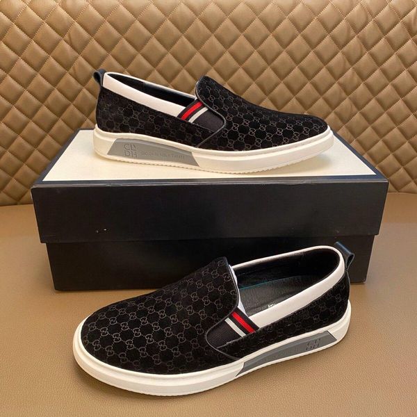 

2020 latest trend comfortable and breathable designer designer design casual shoes for fashionable designer shoes suitable for driving men&#, Black