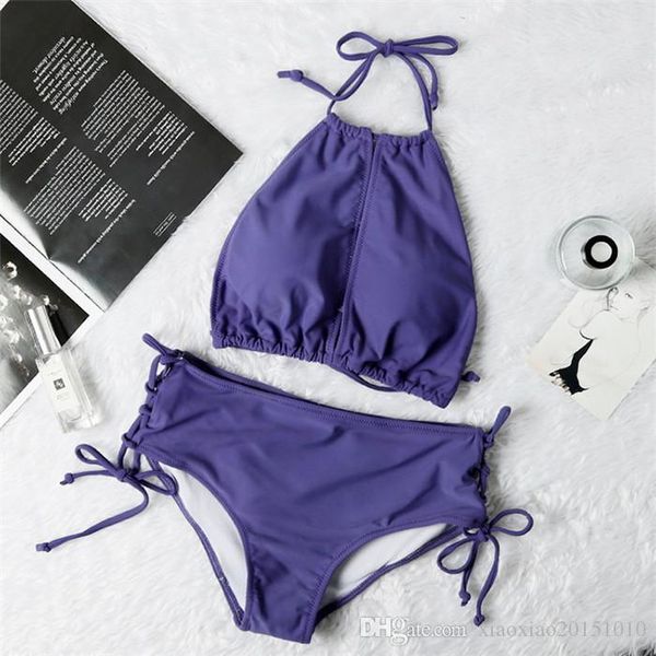

2020 bikini swimwear women swimsuit push up bandage bikini set hollow out beachwear biquini bathing suit female 5428, White;black