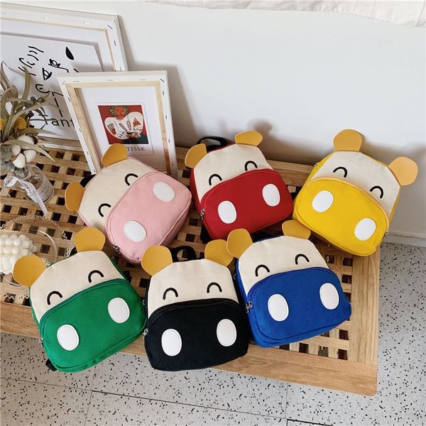 

fmmgm canvas children's 2019 new fashion 1-5 er tong bao er tong bao canvas children's bag years old cute baby kindergarten bag ko