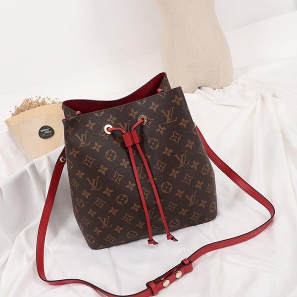 

fast delivery new arrival fashion design style women bags leather bucket bag handbag drawstring shoulder bag luxury messenger crossbody bags