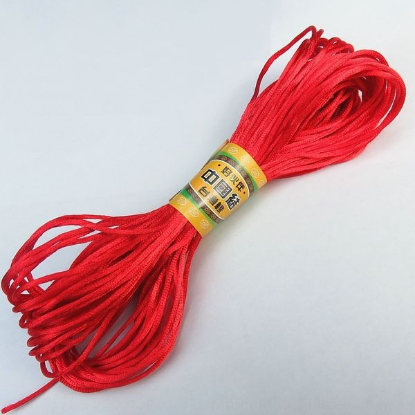 

chinese knot line 7 diy manual bracelet red diy braided ropechinese knot braided rope hand rope red line accessories, Silver
