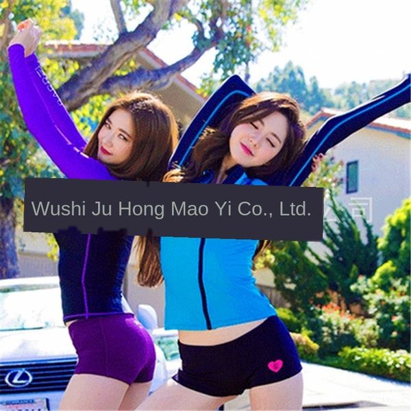 

ws9ig korean women's split zipper diving suit sports yoga outdoor riding sun protection quick drying exercise exercise fitness diving s, White;black