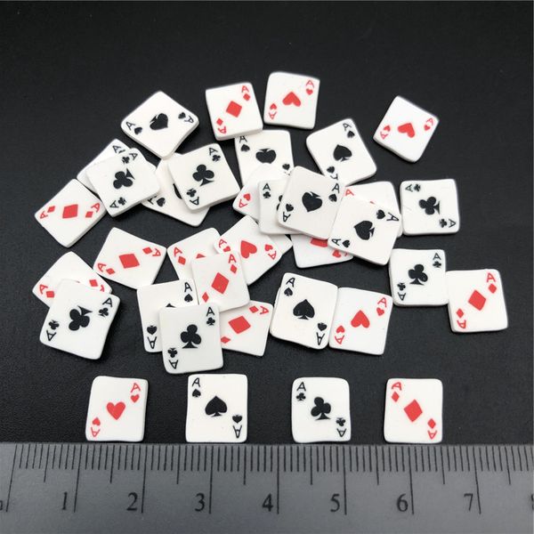 

50g 5-10mm a poker card polymer clay sprinkle for kids diy,soft clay for crafts making/nail art/scrapbook decoration diy
