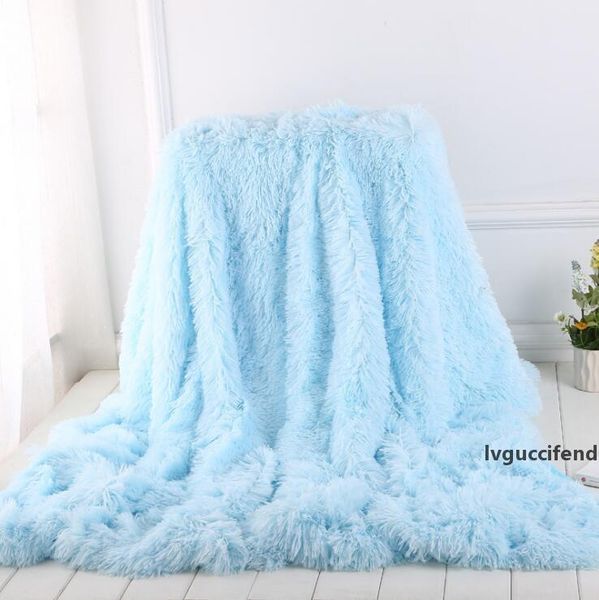 

super soft fuzzy fur faux thick blanket elegant cozy with fluffy throw blanket bed sofa bedspread long shaggy soft large warm bedding sheet