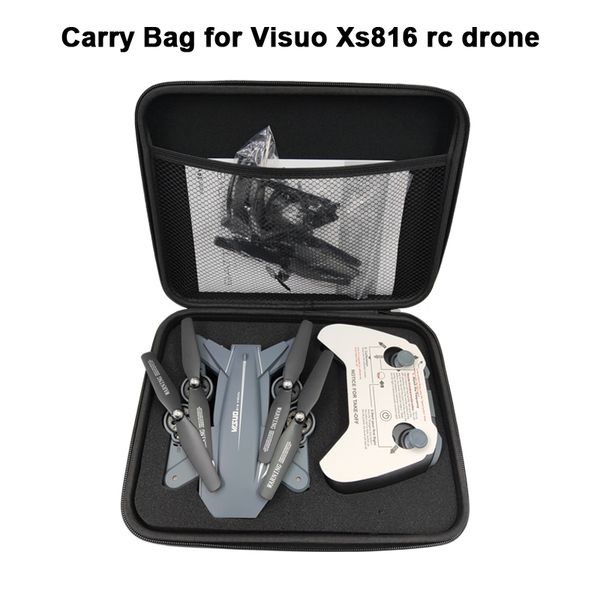 

xs816 xs809hw xs809s rc drone carry bag spare parts hard shell carrying case storage box handbag for xs816 4k camera drone