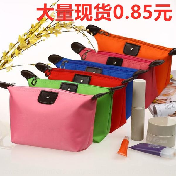 

sale folding cosmetic polyester travel storage wash bag shoulder travel storage bag folding, White